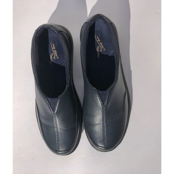 Easy Street Comfort Wove Women's Size 7.5 Navy Blue Clogs Excellent Condition - Picture 1 of 8